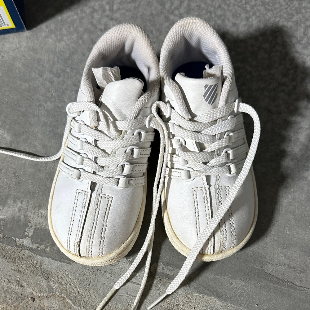 Kids White Sneakers kSwiss